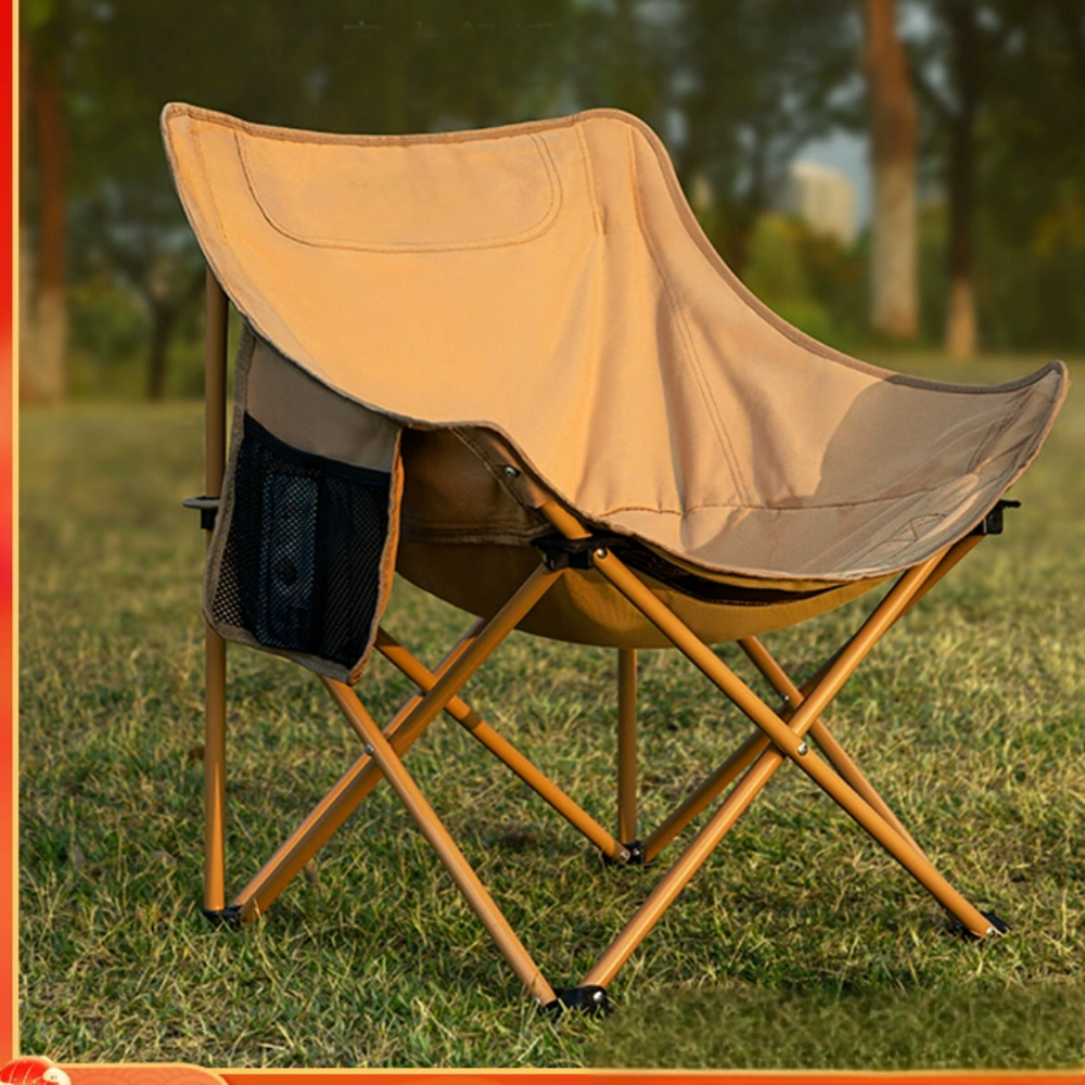 Folding Camping Chair with Storage Pocket