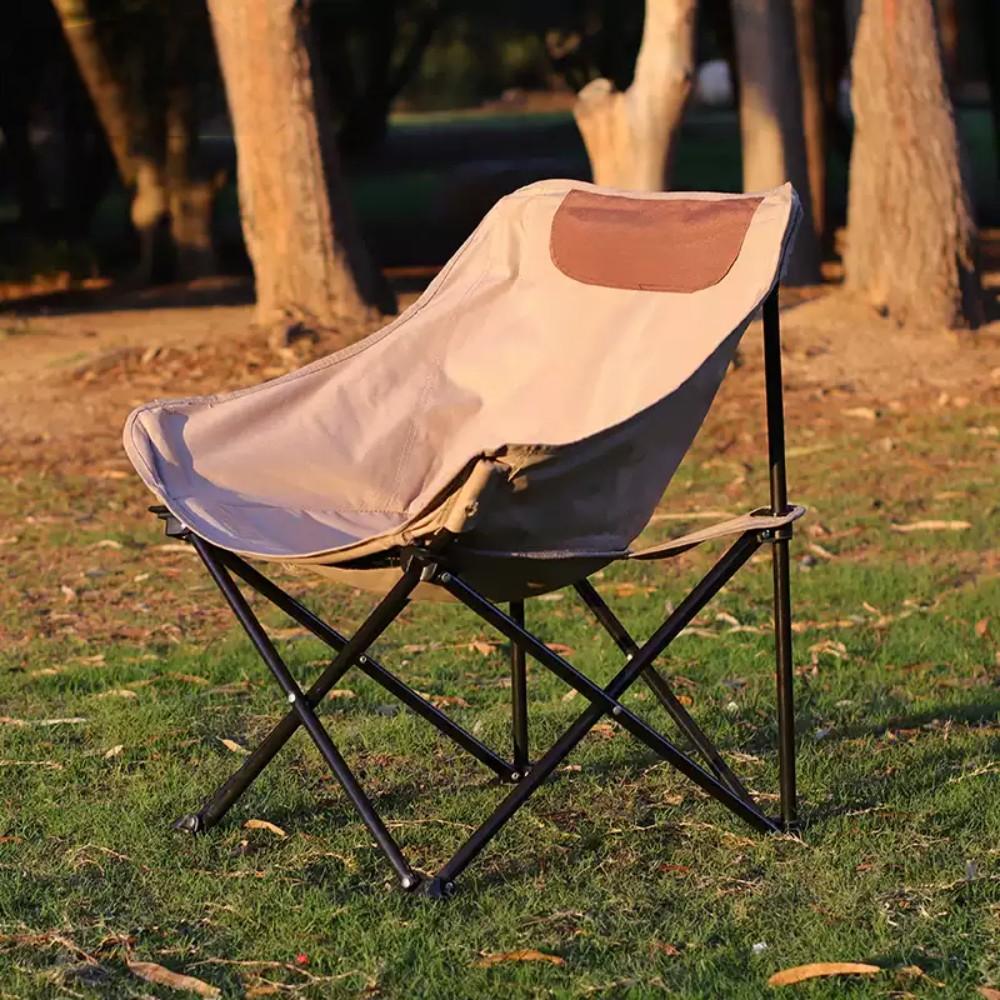 Cozy Folding Camping Chair with High Back Support
