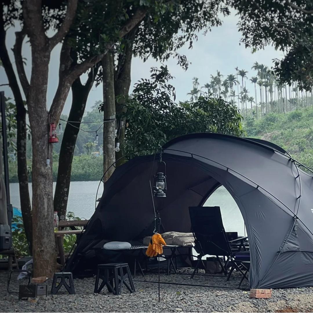 Camping Tent with Extended Canopy