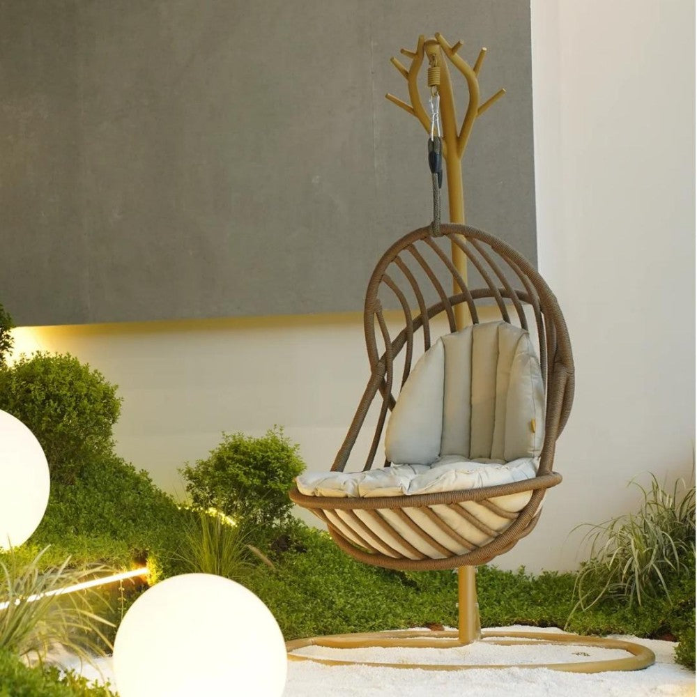 Modern Hanging Egg Chair with Stand