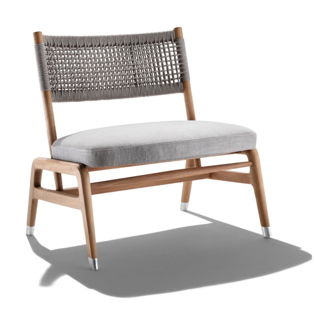 Contemporary Rope Accent Chair with Wooden Frame