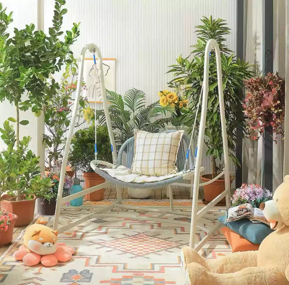 Indoor/Outdoor Swing Chair with Stand