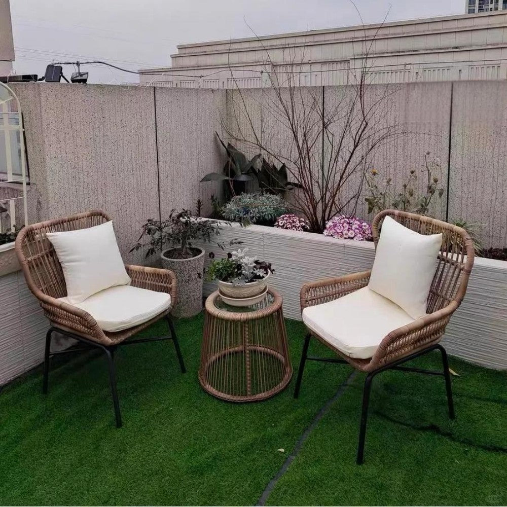 3-Piece Wicker Patio Set