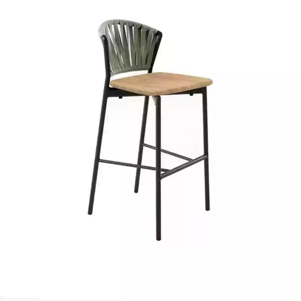 Modern Bar Stool with Unique Backrest Design