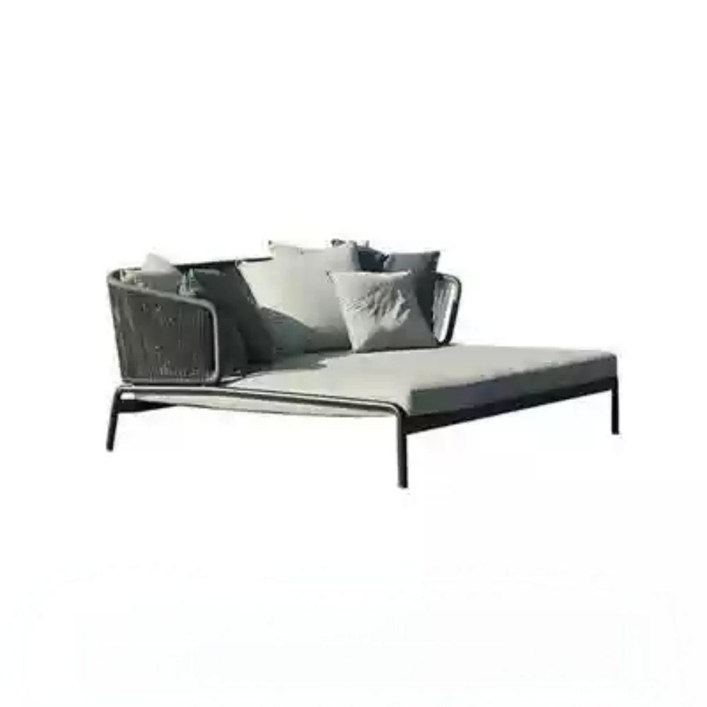 Modern Outdoor Double Chaise Lounge