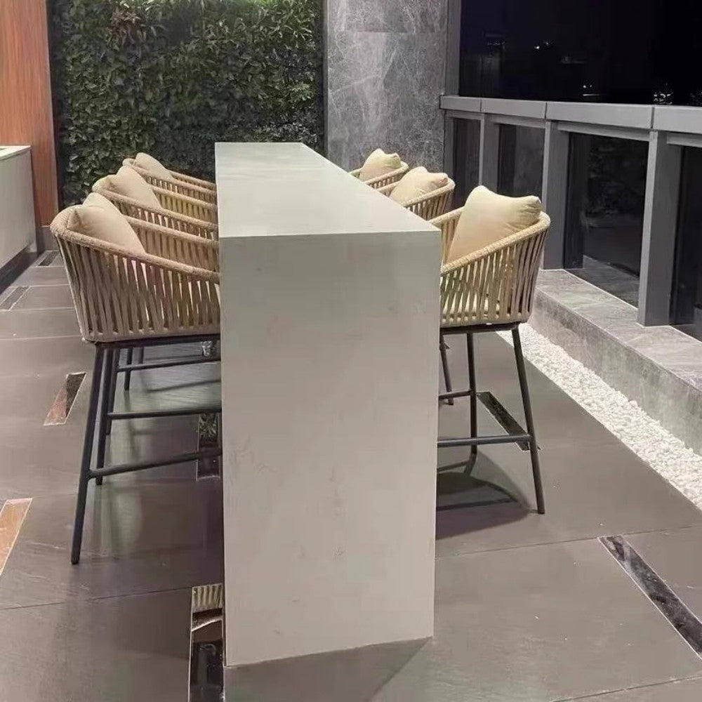 Modern Outdoor Bar Stool Set of 6