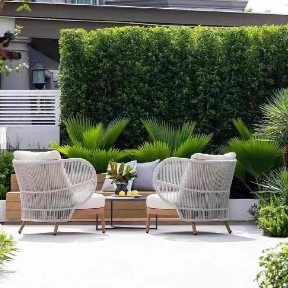 Contemporary Rope Patio Set