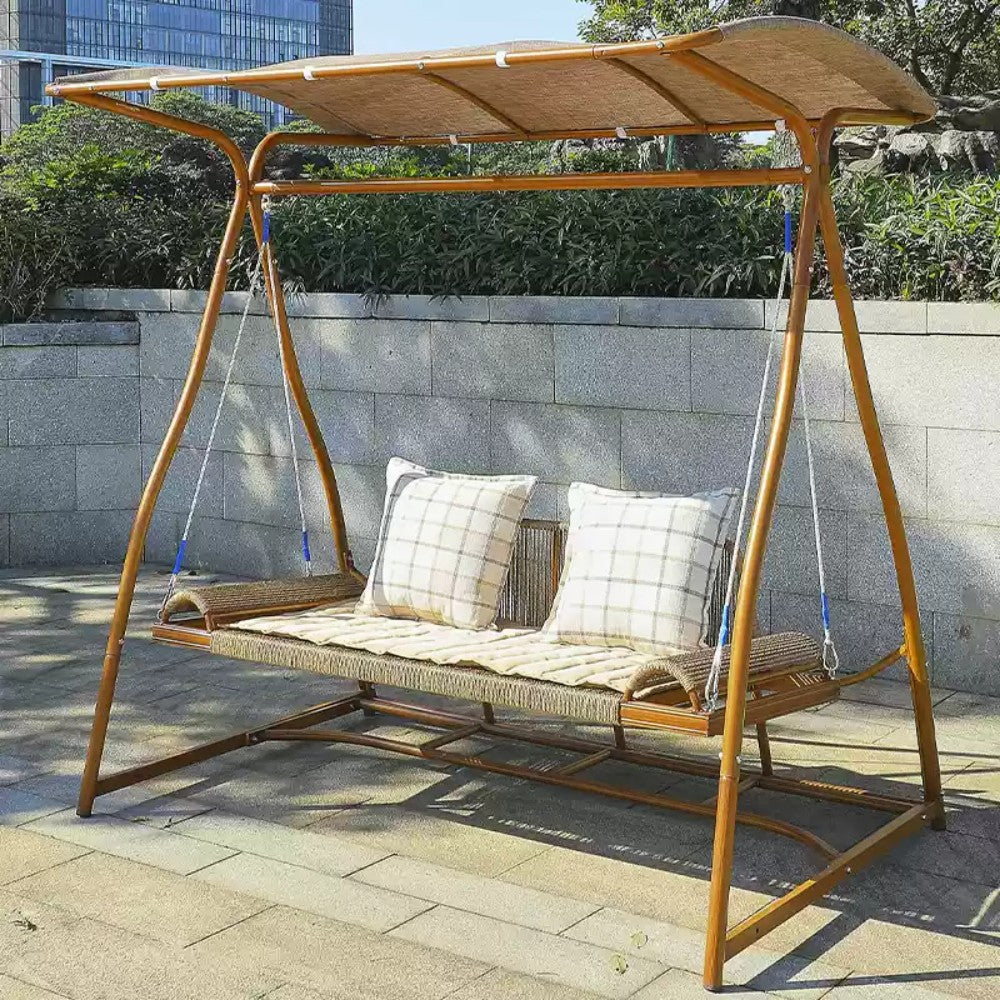2-Person Outdoor Swing with Canopy