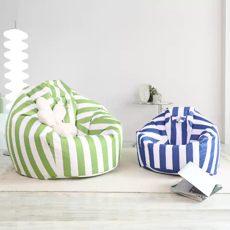 Striped Bean Bag Chair Set
