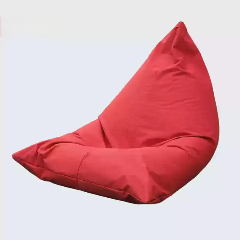 Bold Red Triangle Bean Bag Chair