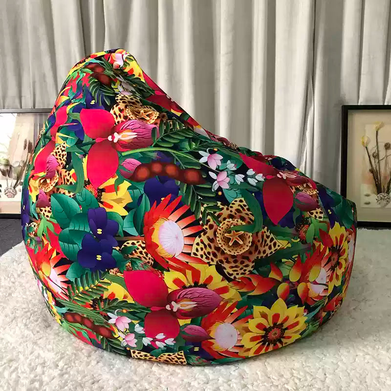 Tropical Floral Bean Bag Chair
