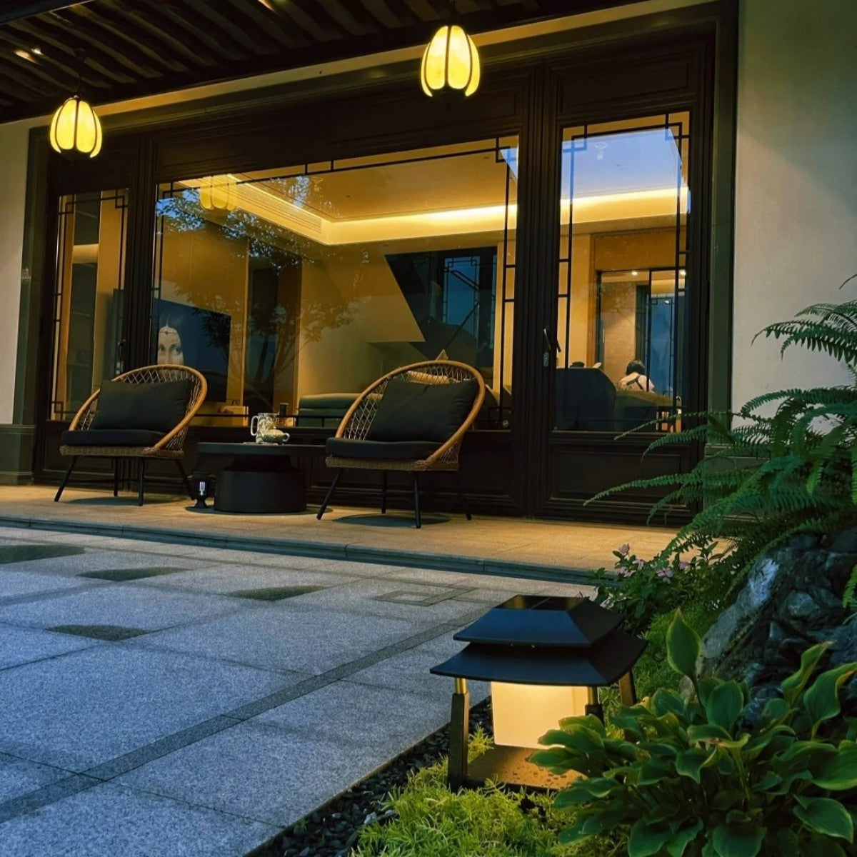 Asian-Inspired Patio Lantern