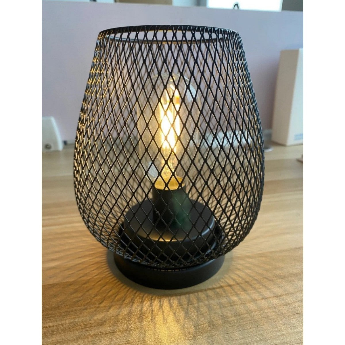 Industrial Mesh Table Lamp