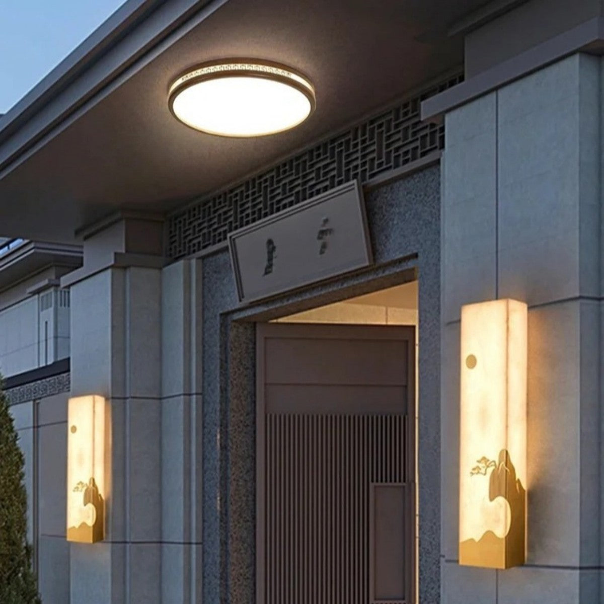 Modern Oriental Wall Sconce