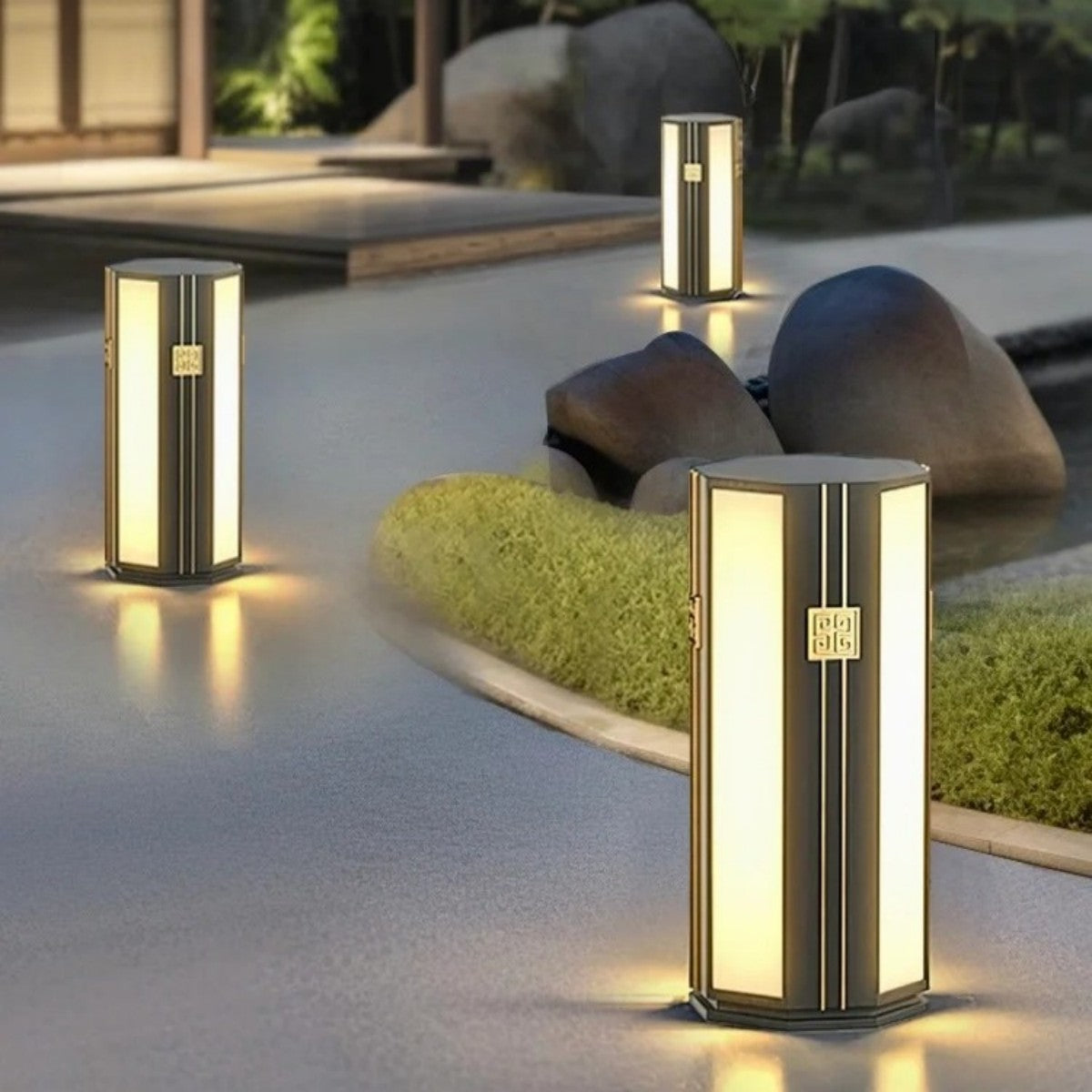 Hexagonal Pathway Bollard Light