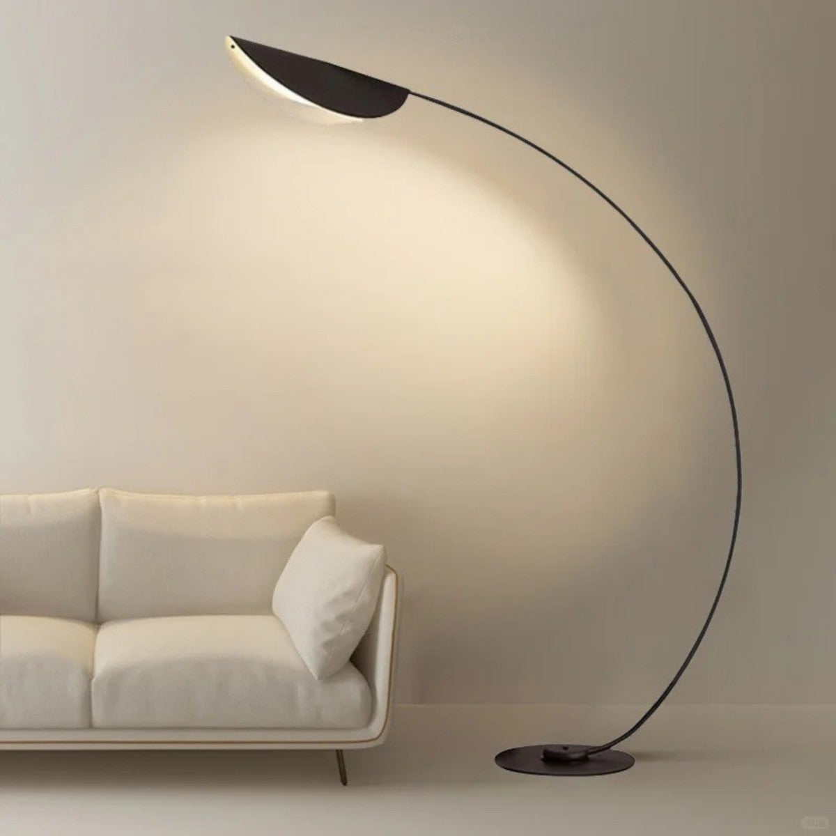 Contemporary Curved LED Floor Lamp