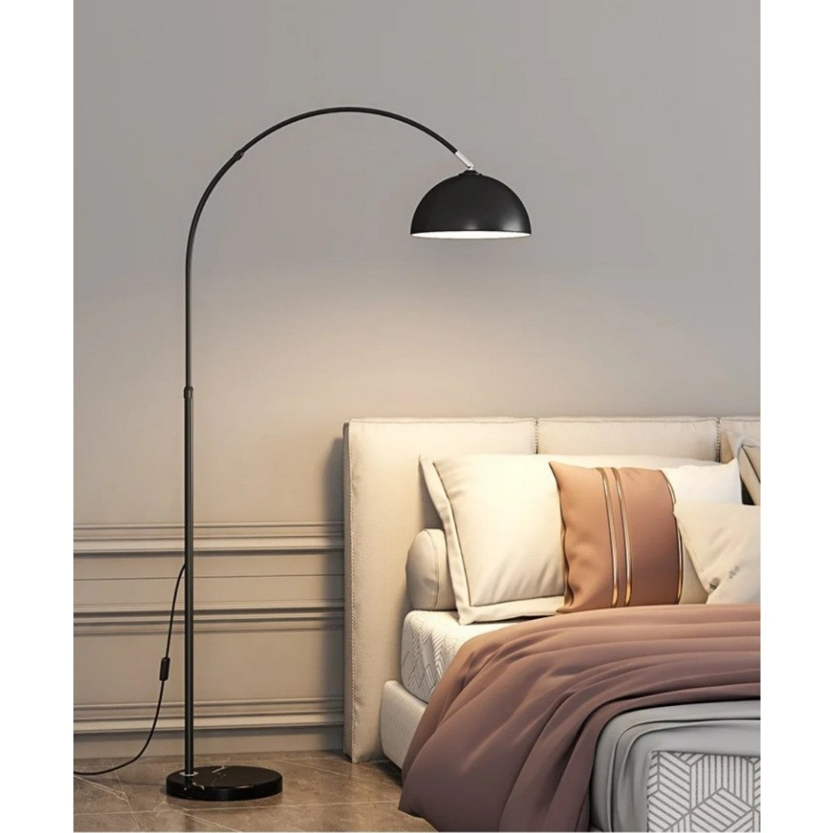 Modern Black Arc Floor Lamp