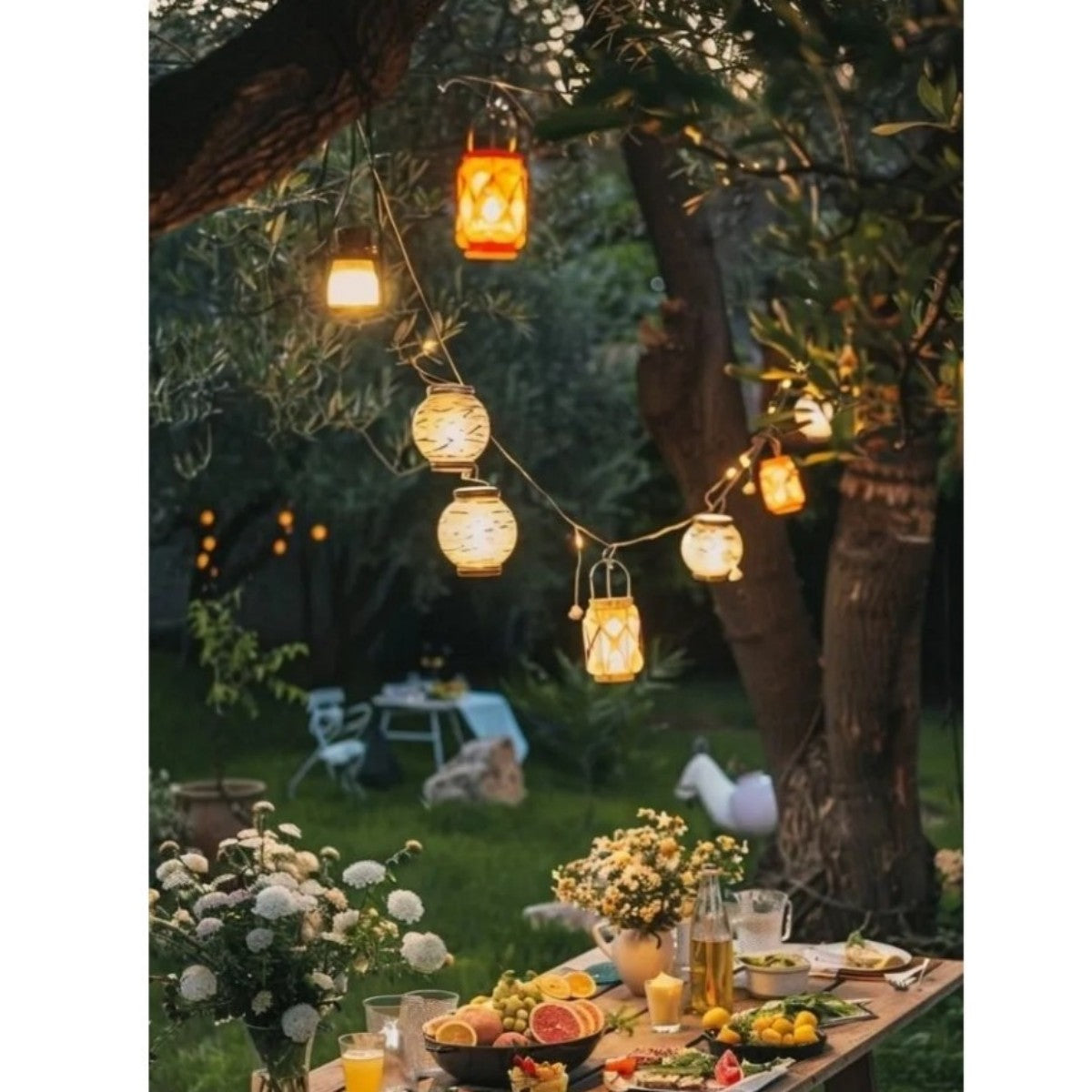 Boho Lantern String Lights