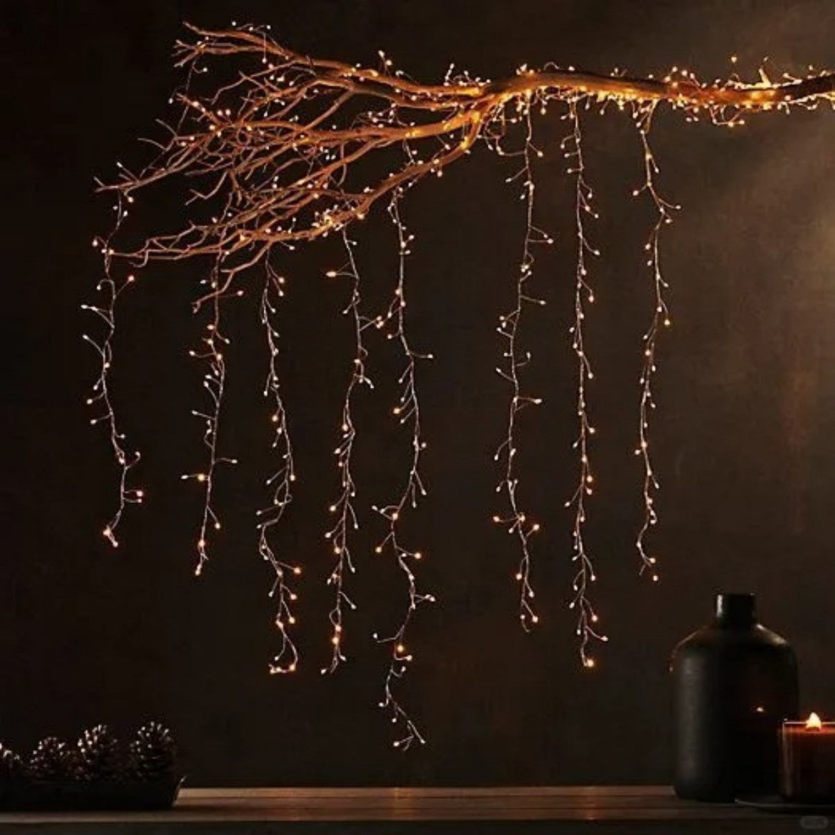 Cascading Fairy Light Branches