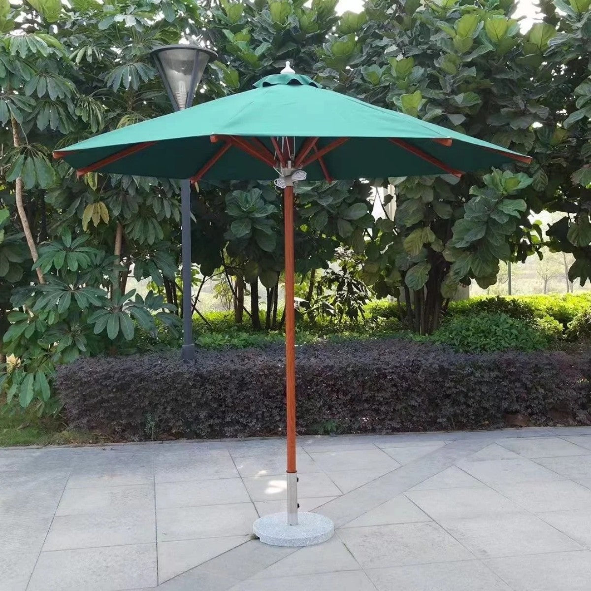 9FT Wooden Market Patio Umbrella