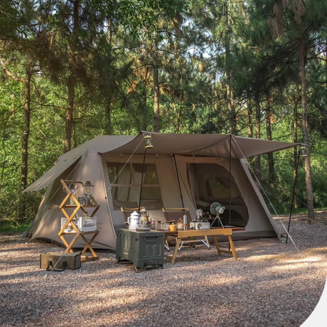 Spacious Family Cabin Tent with Awning