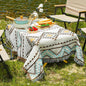 Boho Woven Throw Outdoor Blanket