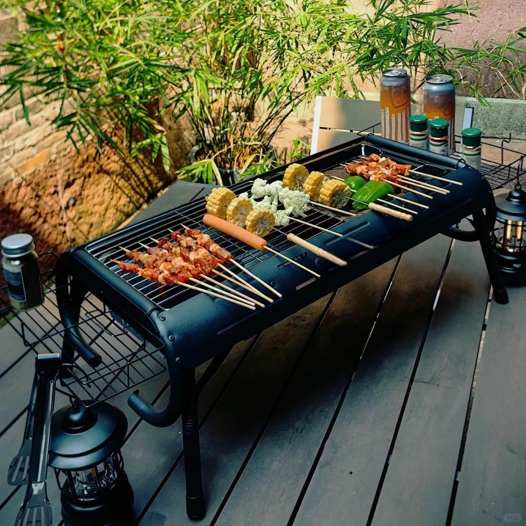 Portable Charcoal Grill for Outdoor BBQs