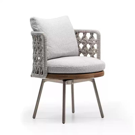 Modern Woven Rope Swivel Chair