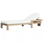 Modern Teak Outdoor Chaise Lounge