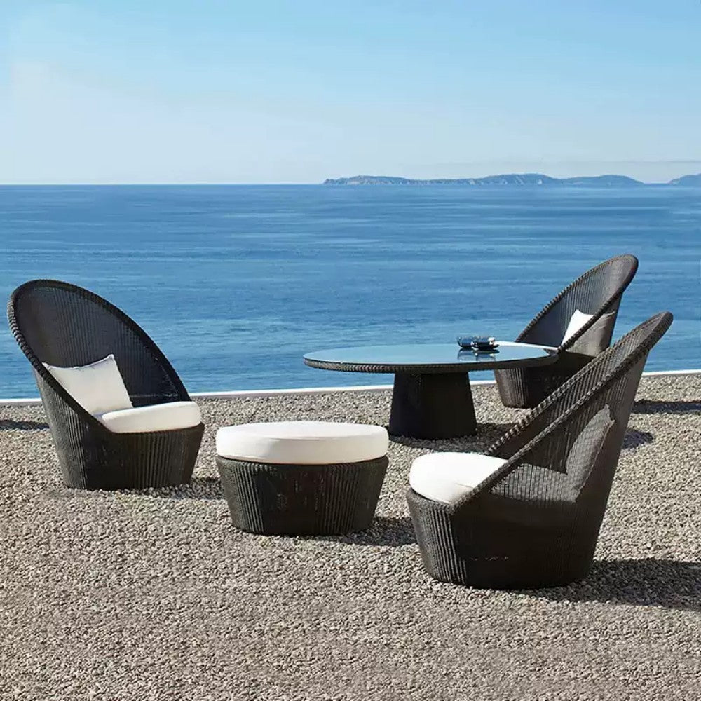 5-Piece Luxury Outdoor Wicker Lounge Set