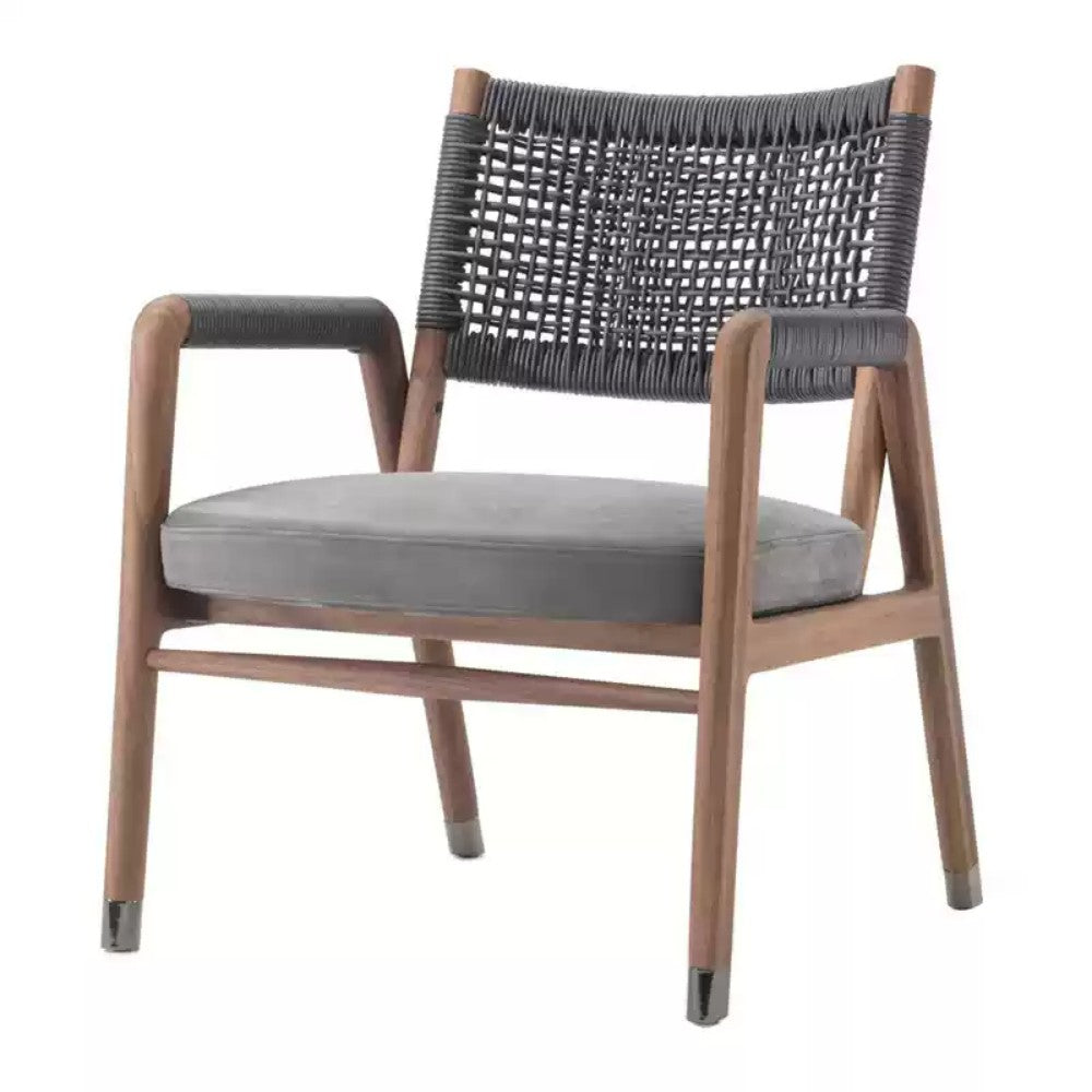 Modern Rope-Woven Dining Chair