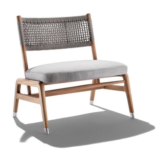 Contemporary Rope Accent Chair with Wooden Frame