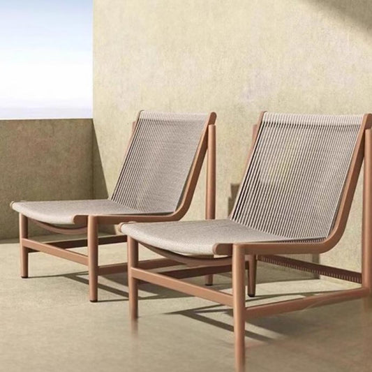Modern Set of 2 Rope-Woven Accent Chair
