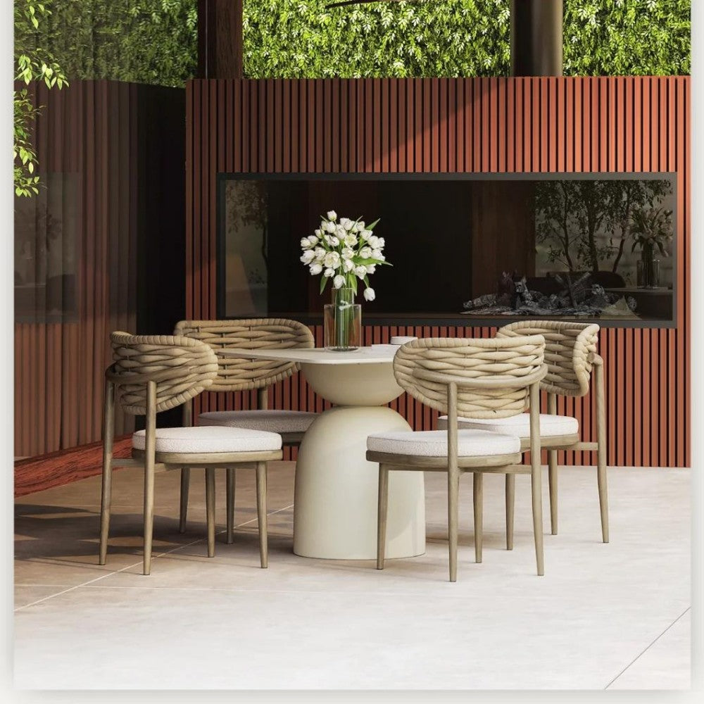5-Piece Modern Outdoor Dining Set