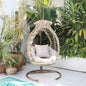 Wicker Hanging Chair with Stand