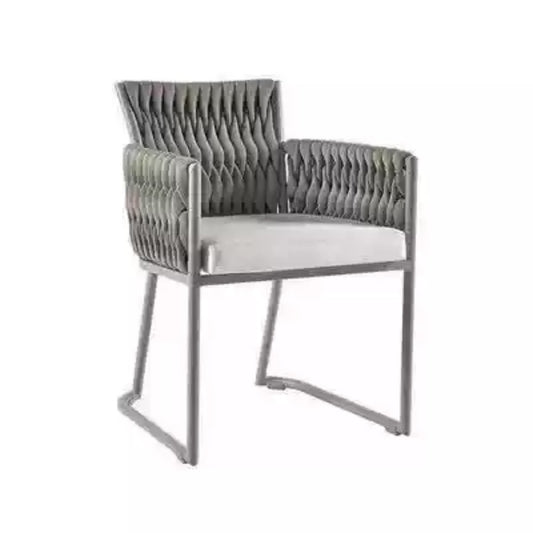 Modern Outdoor Rope-Woven Armchair
