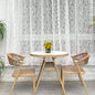 3-Piece Round Bistro Table Set with Woven Chairs