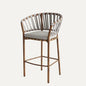Modern Rope-Woven Bar Stool