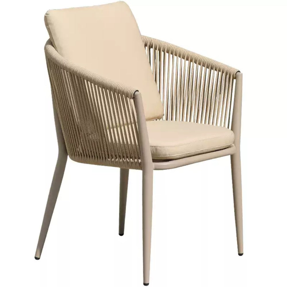 Modern Outdoor Rope-Woven Dining Chair