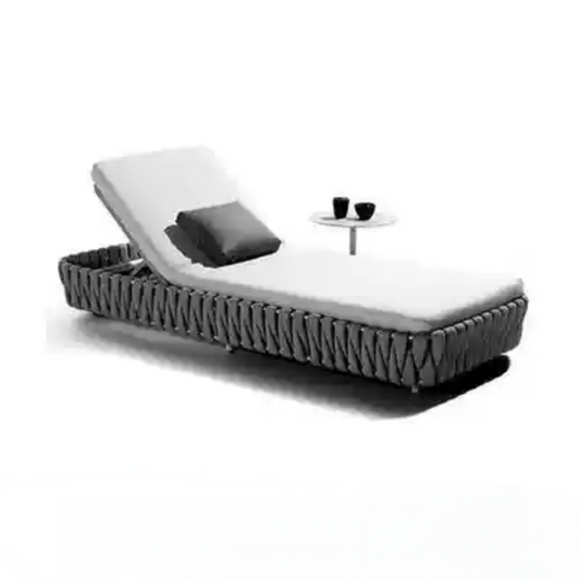 Modern Woven Outdoor Chaise Lounge