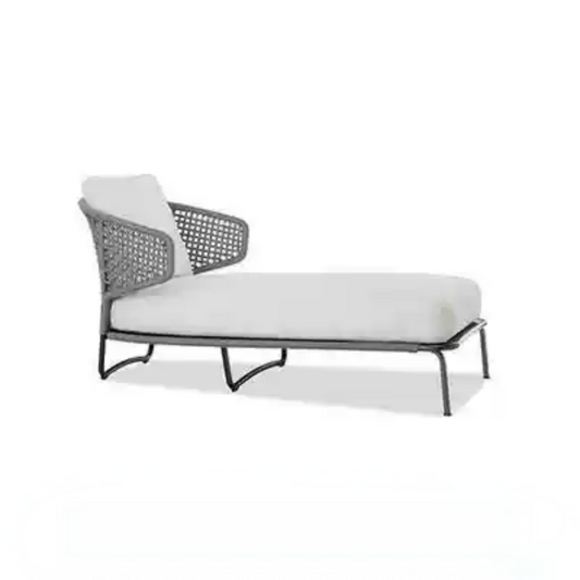 Modern Woven Outdoor Chaise Lounge