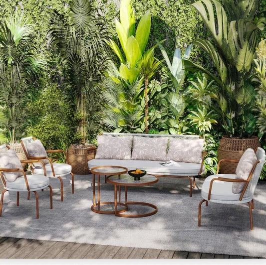 5-Piece Modern Outdoor Patio Furniture Set