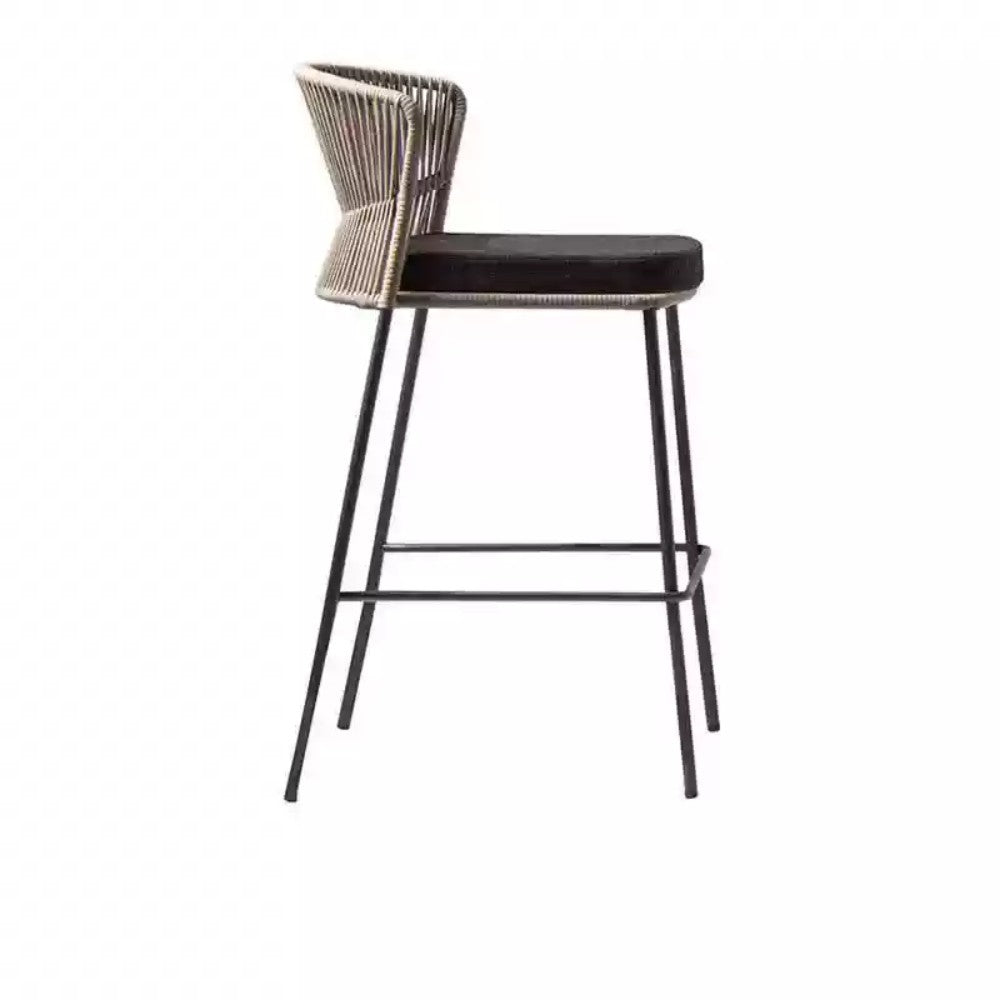 Modern Rope-Woven Counter Stool