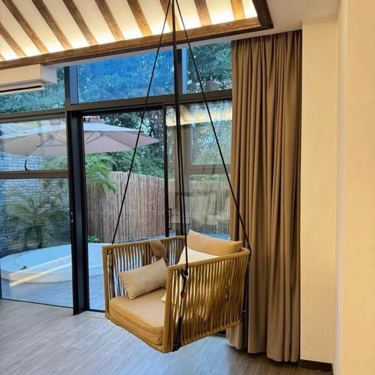 Modern Rope-Woven Hanging Swing Chair