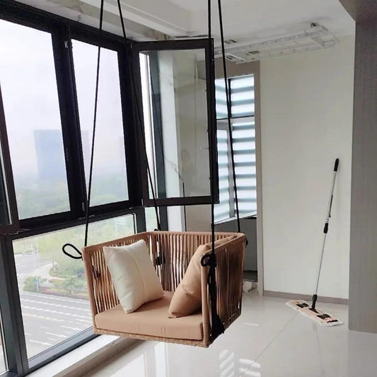 Modern Rope-Woven Hanging Sofa Swing