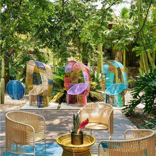 Colorful Modern Woven Patio Chairs