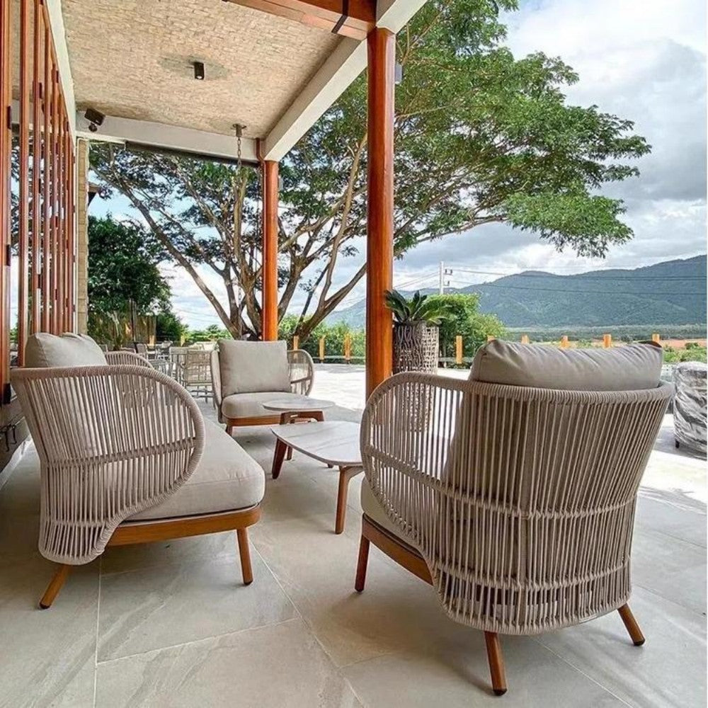 Modern Rope Outdoor Lounge Set