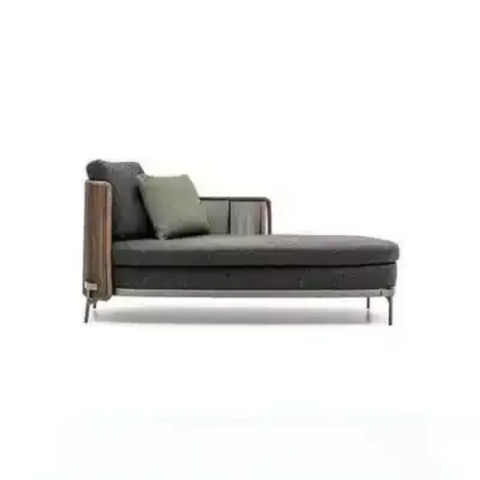 Modern Outdoor Chaise Lounge with Wooden