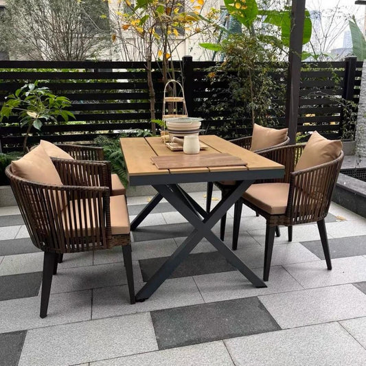 Rustic Outdoor Dining Set