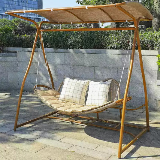 2-Person Outdoor Swing with Canopy